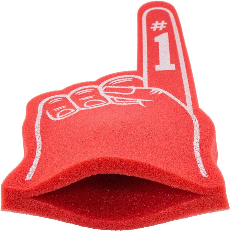 FUNSTITUTION Giant Foam Finger 18 Inch- Number 1 Universal Foam Hand for All Occasions - Cheerleading for Sports - Exciting Vibrant Colors use as Celebration Pom Poms- Great for Sports Events Games School Business - Image 5